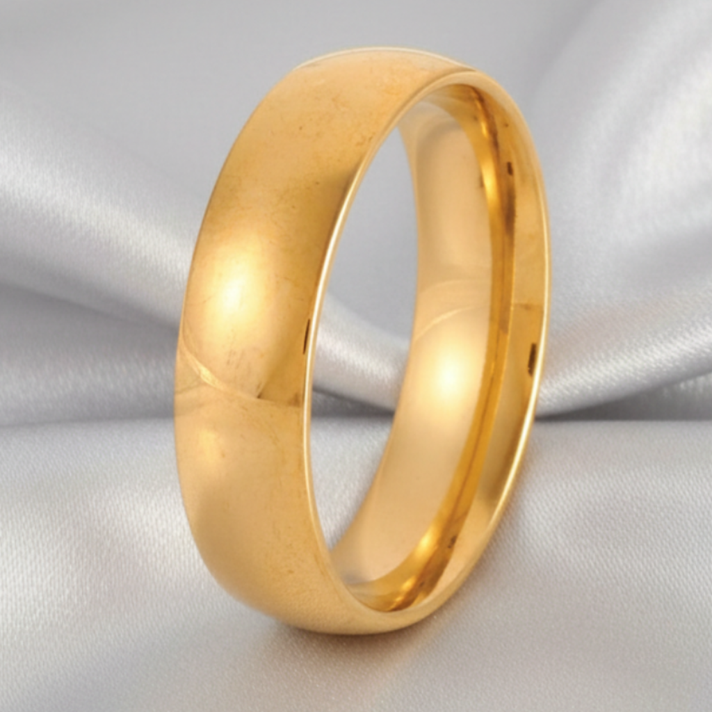 Anillo Gold - Fondo Satinado Gris Claro