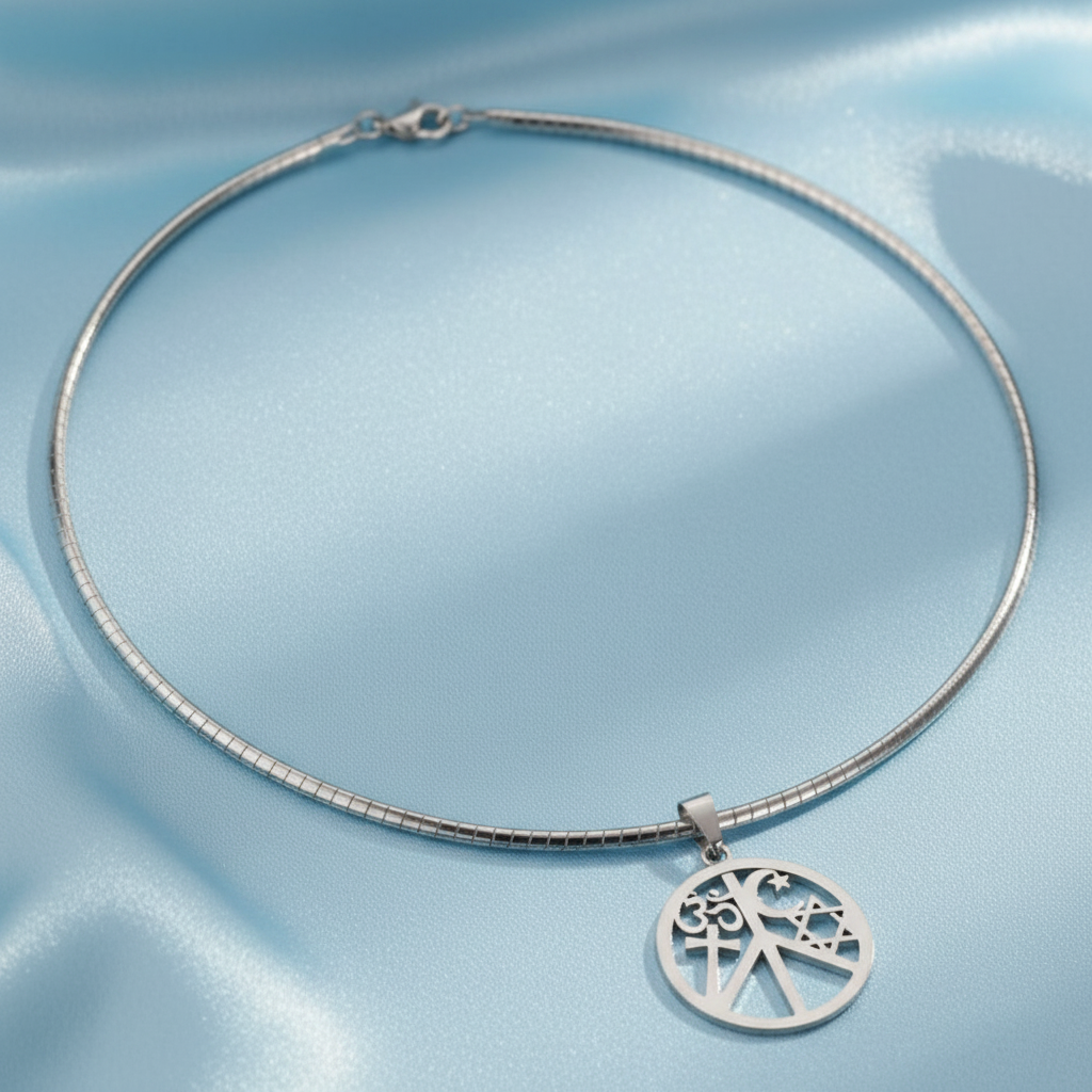 Coexist Omega Chain - Light Blue Square