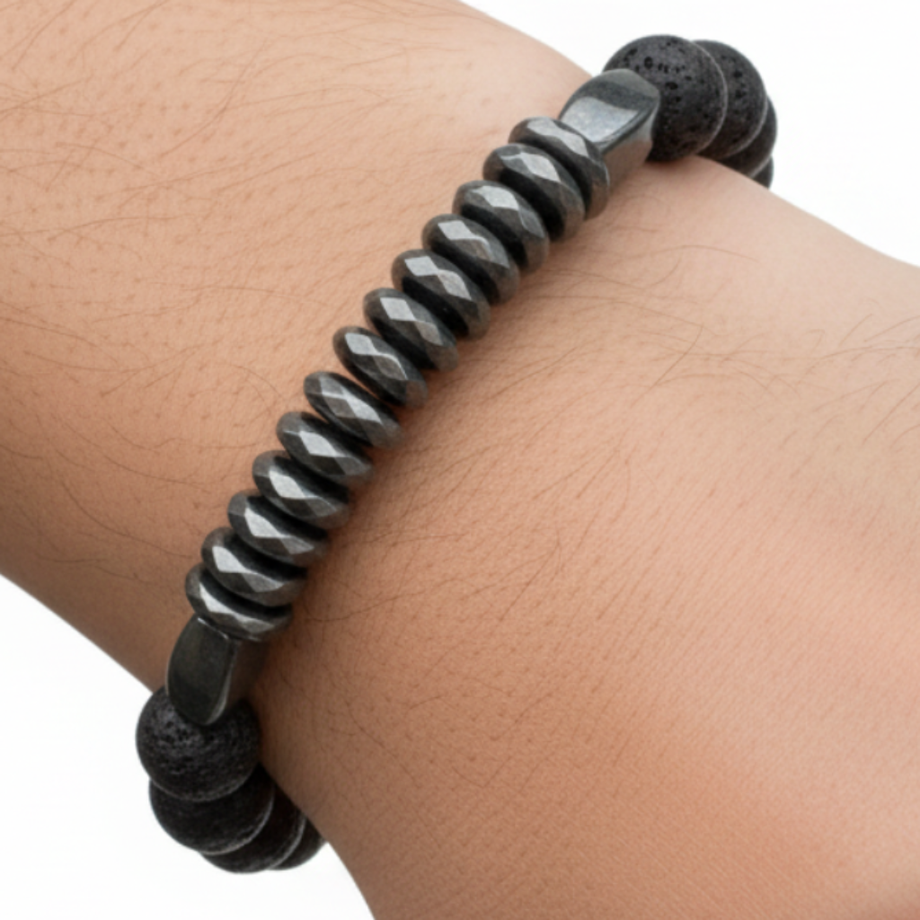Lava & Hematite - Latino Bare Wrist