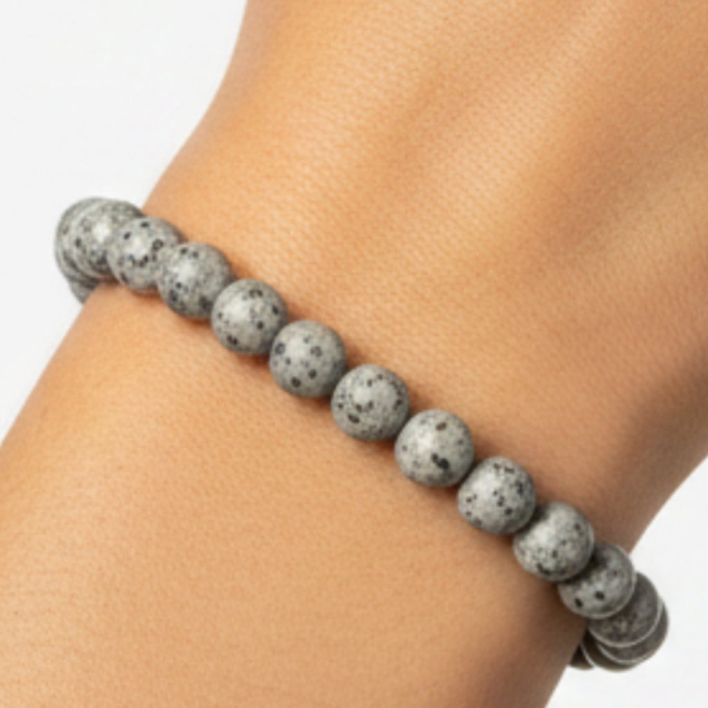 Sesame Jasper 6mm Small Beads on Model