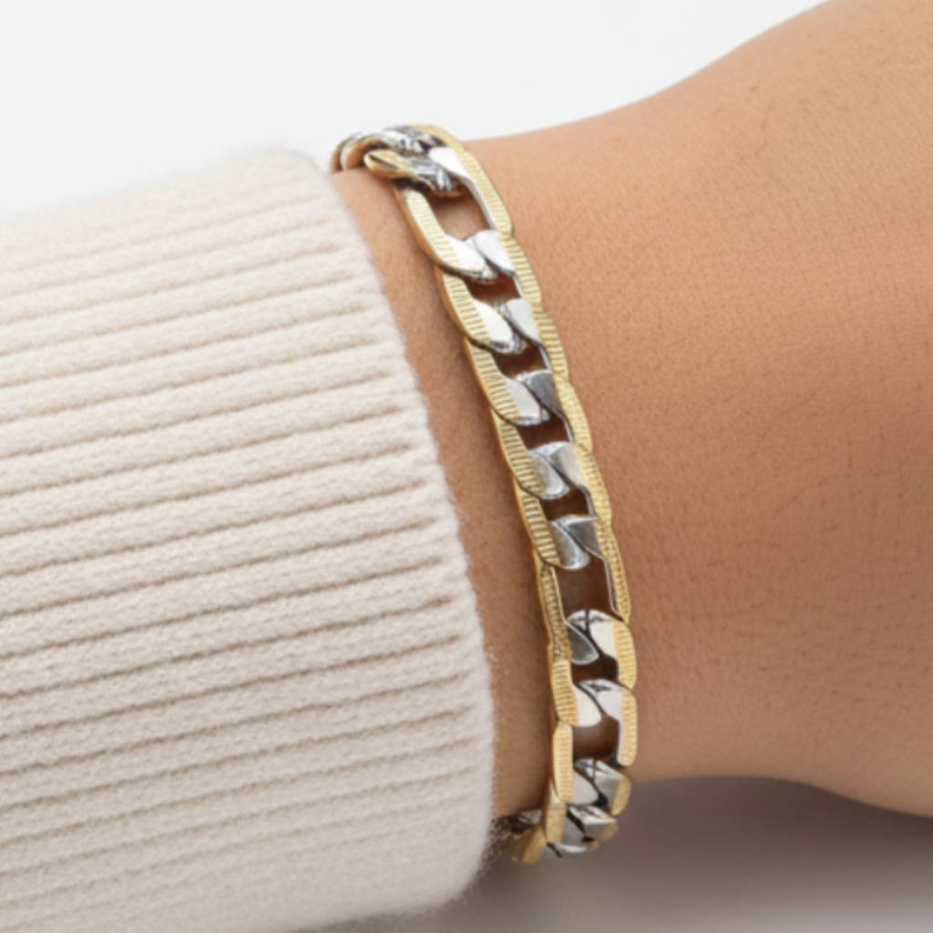 Two-Tone Bracelet - Mano Latina Sweater