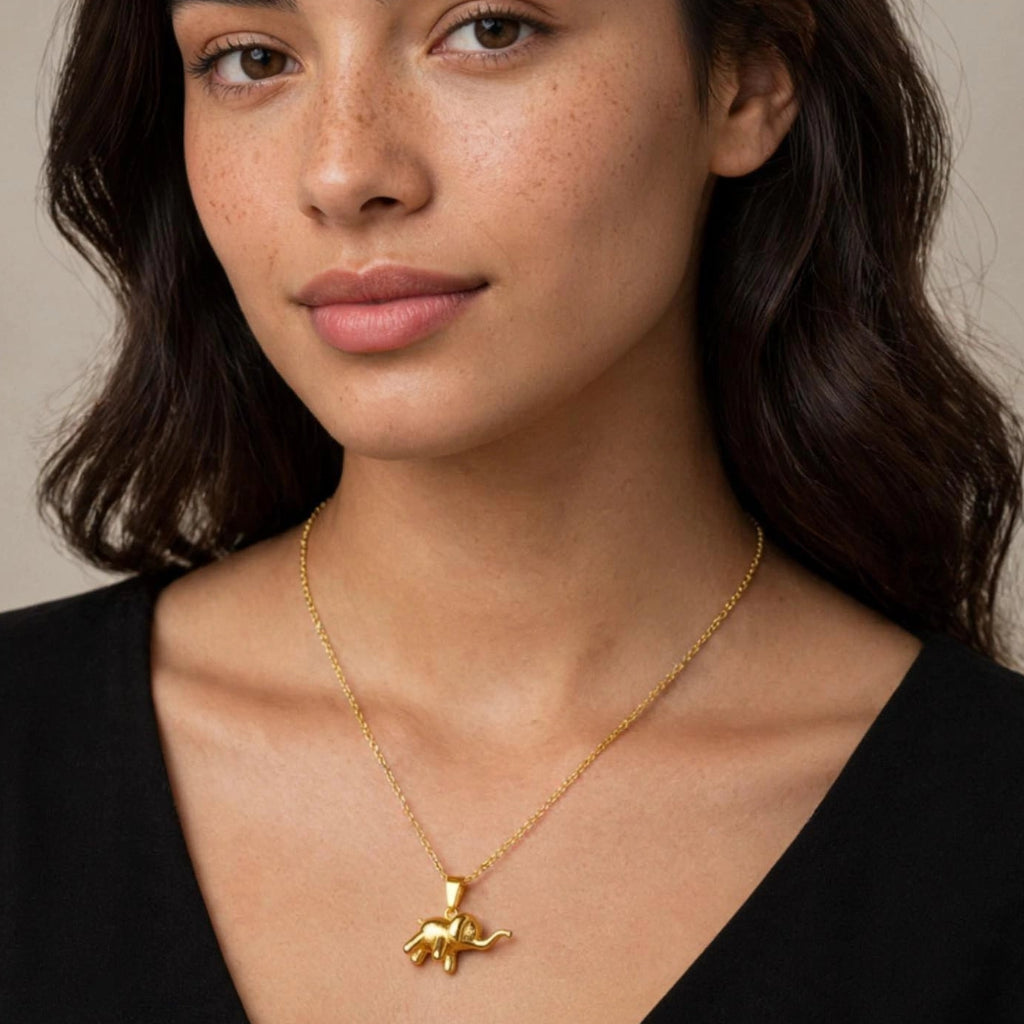 Baby Elephant Necklace | Good Luck and Strength