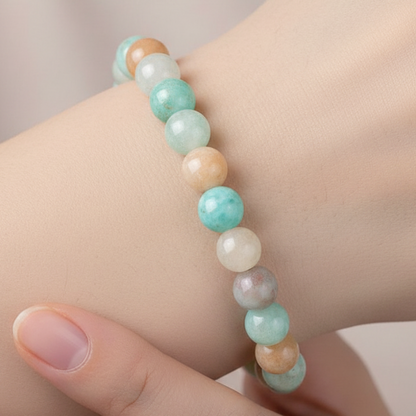 Amazonite Bracelet Macro