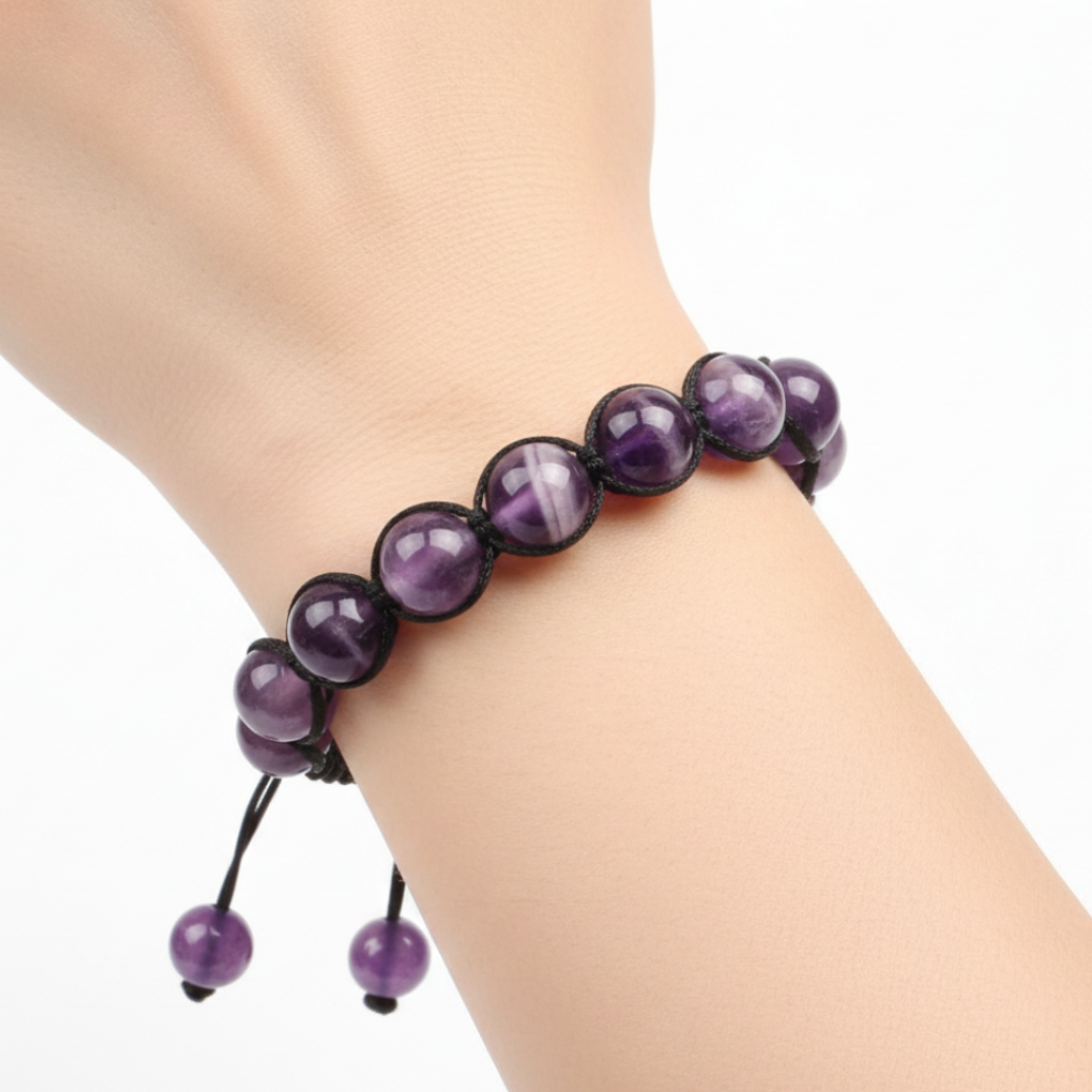 Amethyst Bracelet - Sharp Background