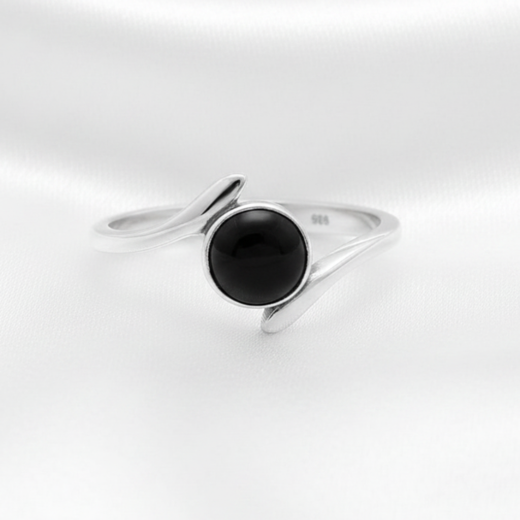 Anillo Ónix - Fondo Satinado Blanco