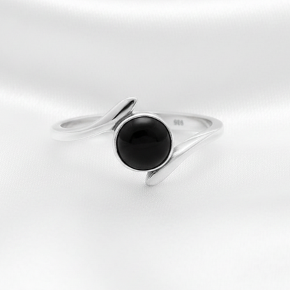 Anillo Ónix - Fondo Satinado Blanco