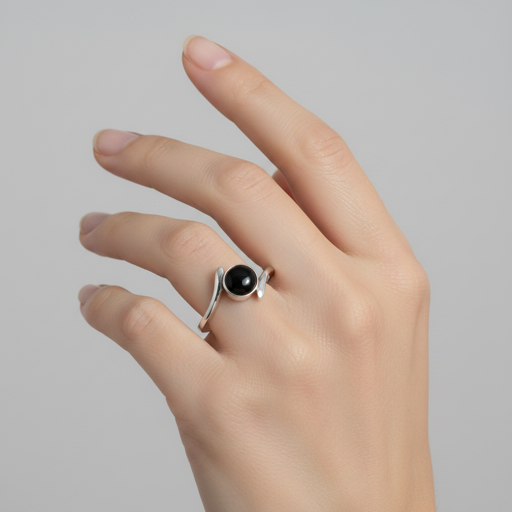 Anillo Ónix - Modelo Mano