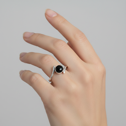 Anillo Ónix - Modelo Mano