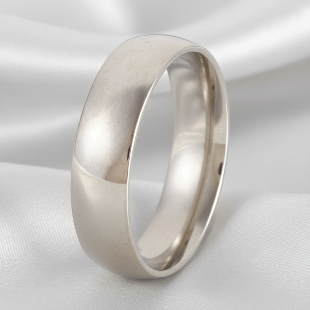 Anillo Silver - Fondo Satinado Gris Claro