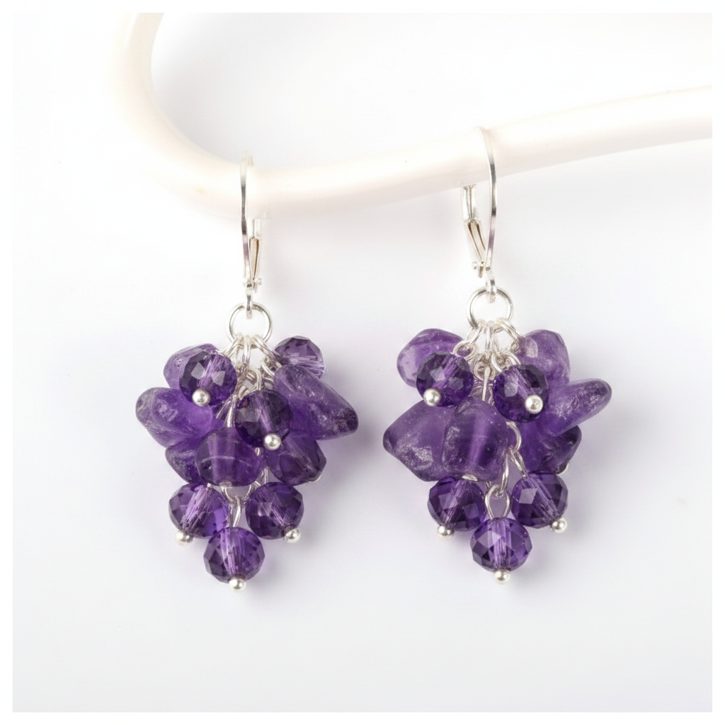 Aretes Amatista