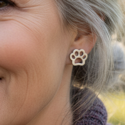 Aretes Huellita Acercamiento Mayor