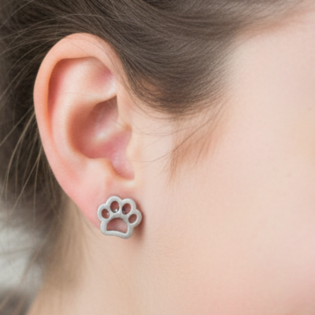 Aretes Huellita Acercamiento Teen