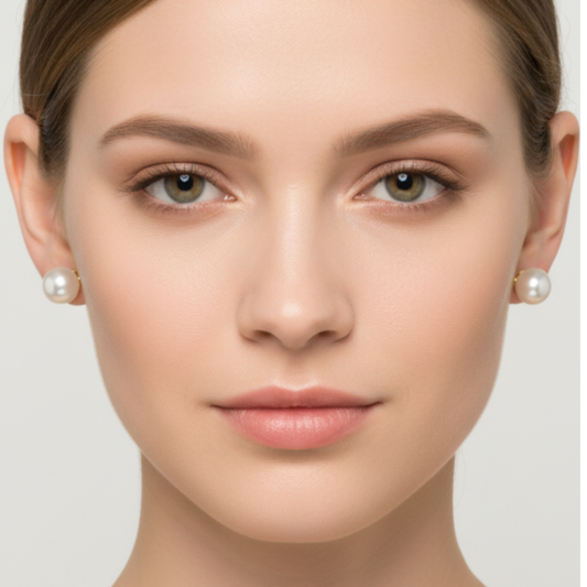 Aretes Perla - Ambas Orejas Visibles