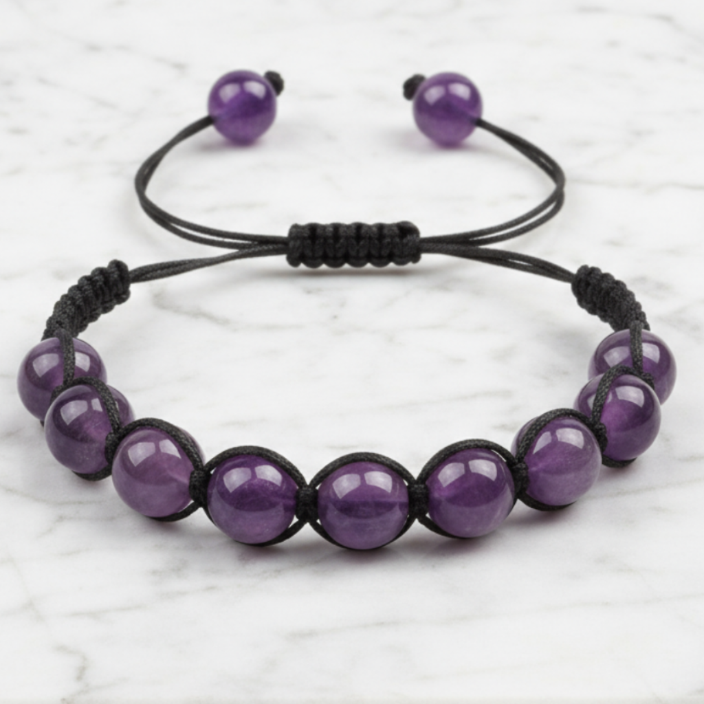 Bracelet on white marble