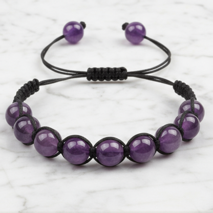 Bracelet on white marble