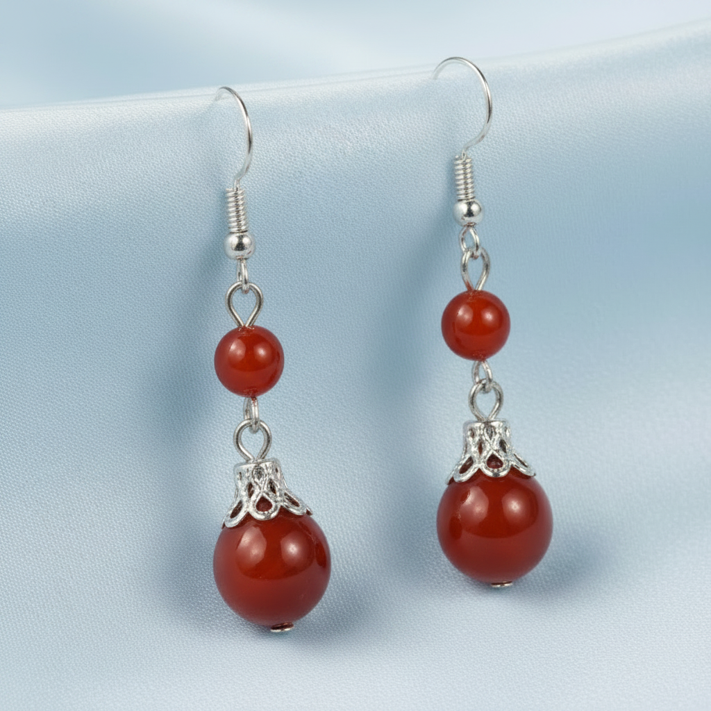 Carnelian Earrings - Same Composition