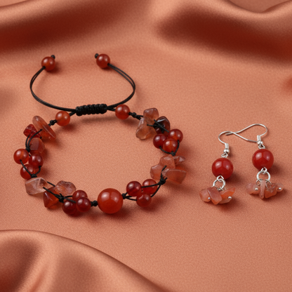 Carnelian Matching Set - Corrected Bracelet