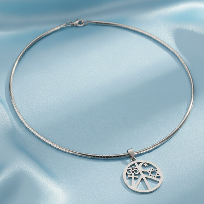 Coexist Omega Chain - Light Blue Square