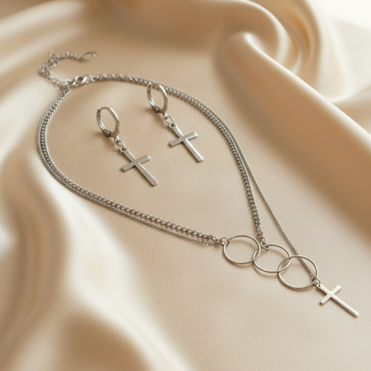 Cross Set Completo - Champagne Satinado