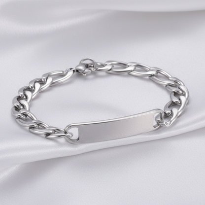 Figaro ID Bracelet - Satin Background