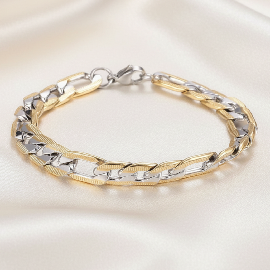 Fondo satinado - Figaro bracelet