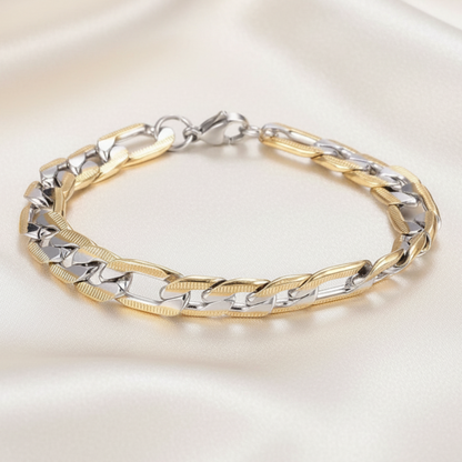 Fondo satinado - Figaro bracelet