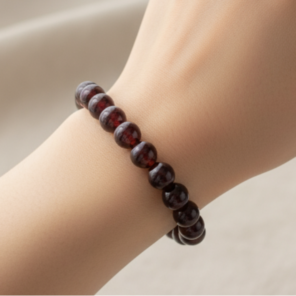 Garnet Bracelet on Model