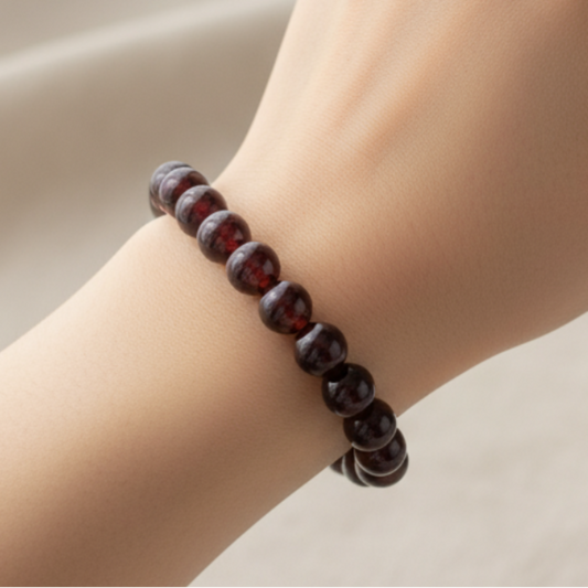 Garnet Bracelet on Model