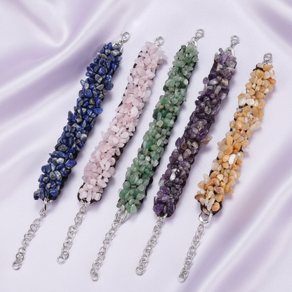 Gemstone Bracelets – Satin Lavender with Sheen Below