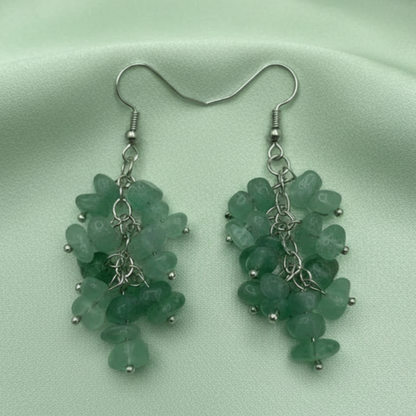 Green Aventurine Earrings - Bright & Clear