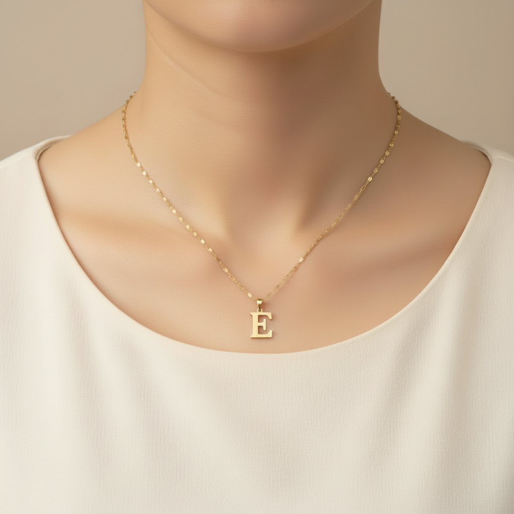 Letter E Necklace