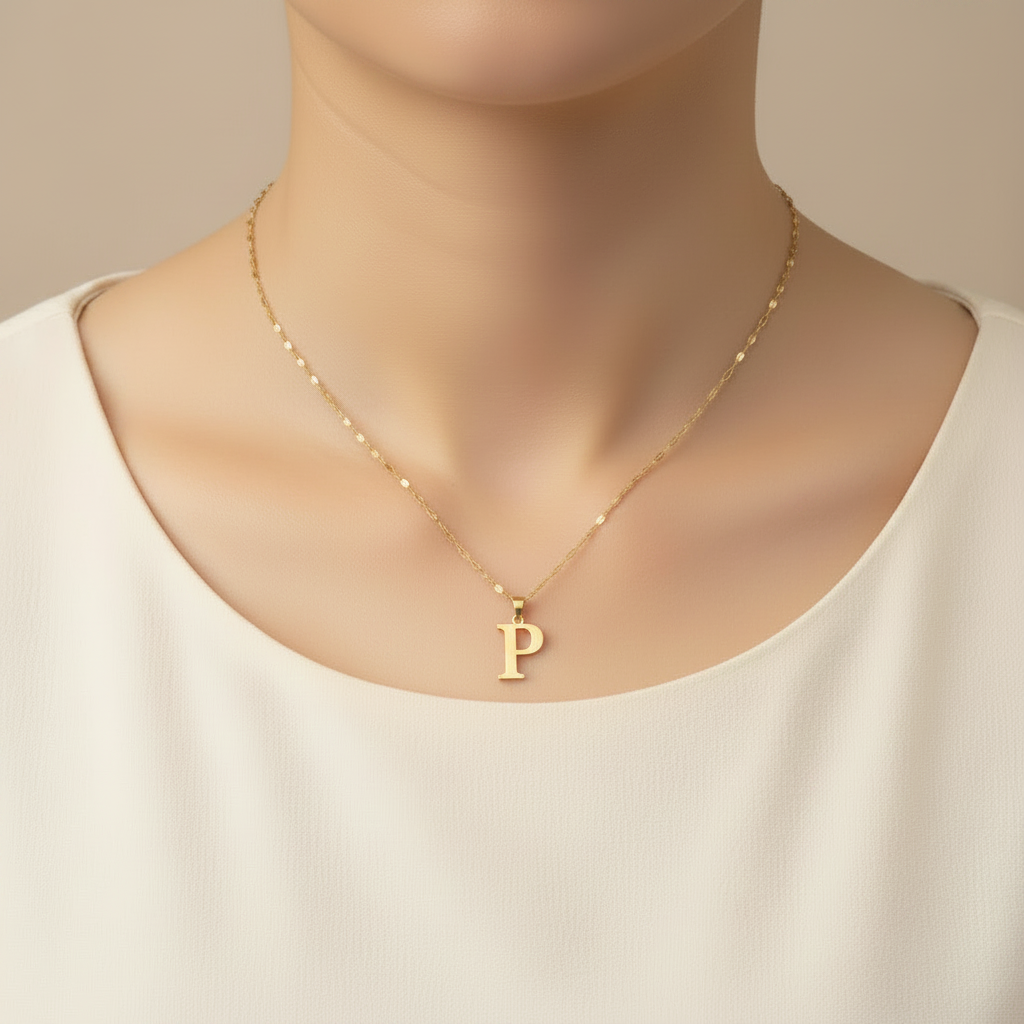 Letter P Necklace