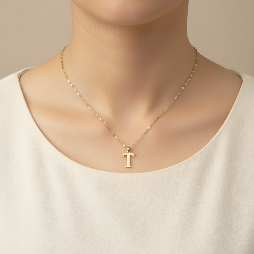 Letter T Necklace