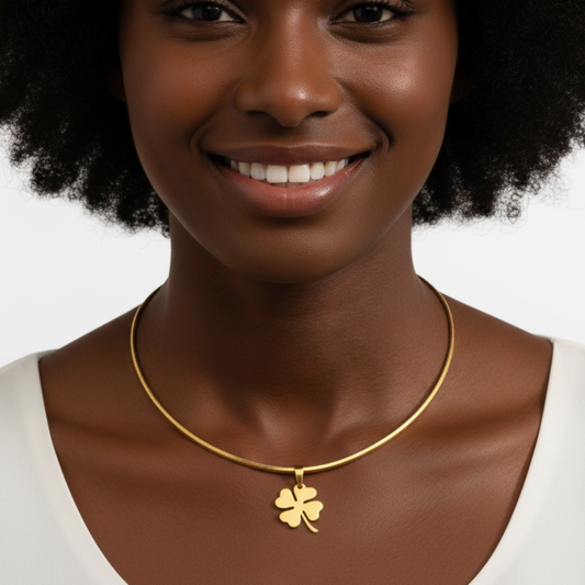 Lucky Clover Gold - Afro Model with Face