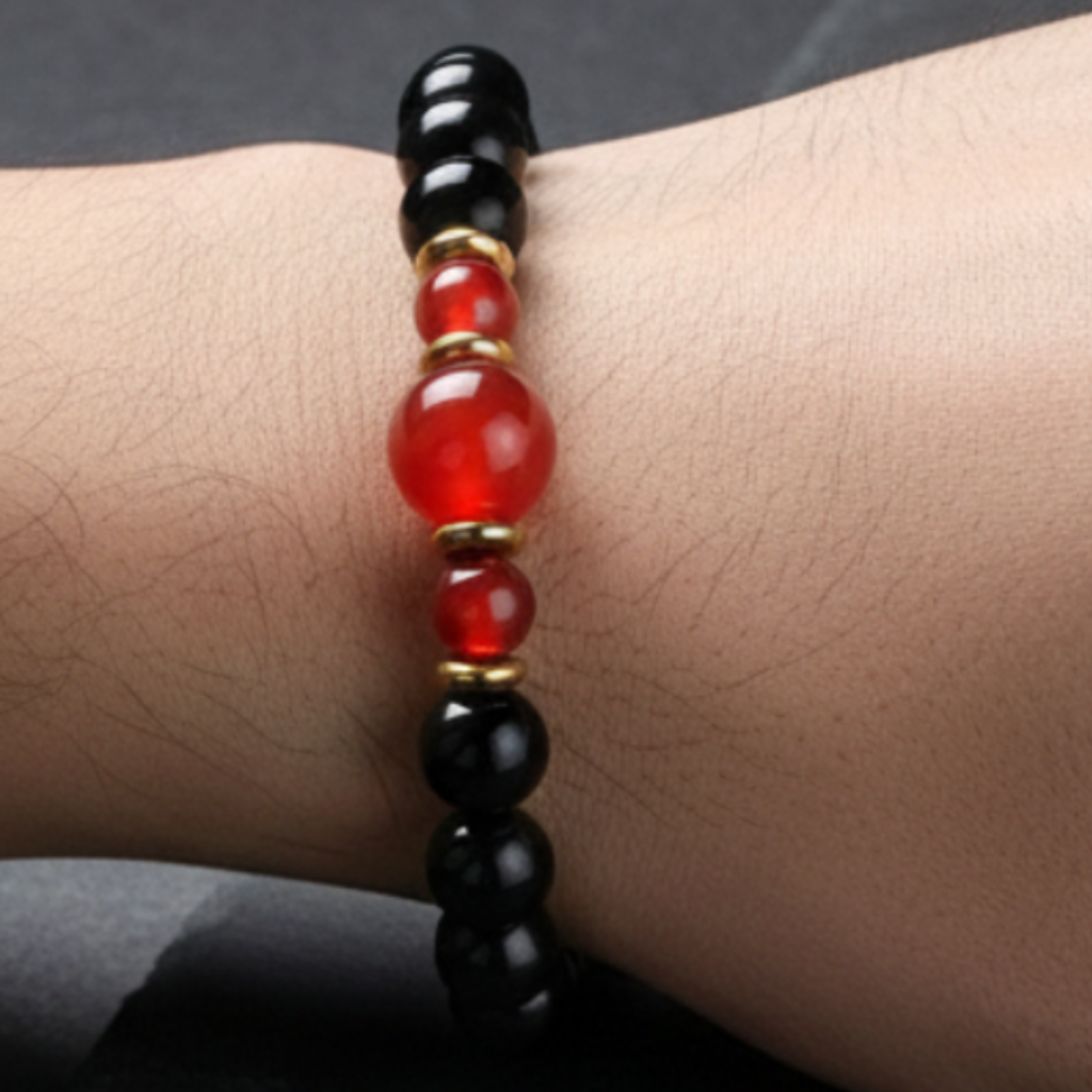 Man wearing bracelet