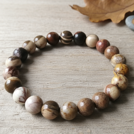 Marble Jasper Bracelet Natural Background