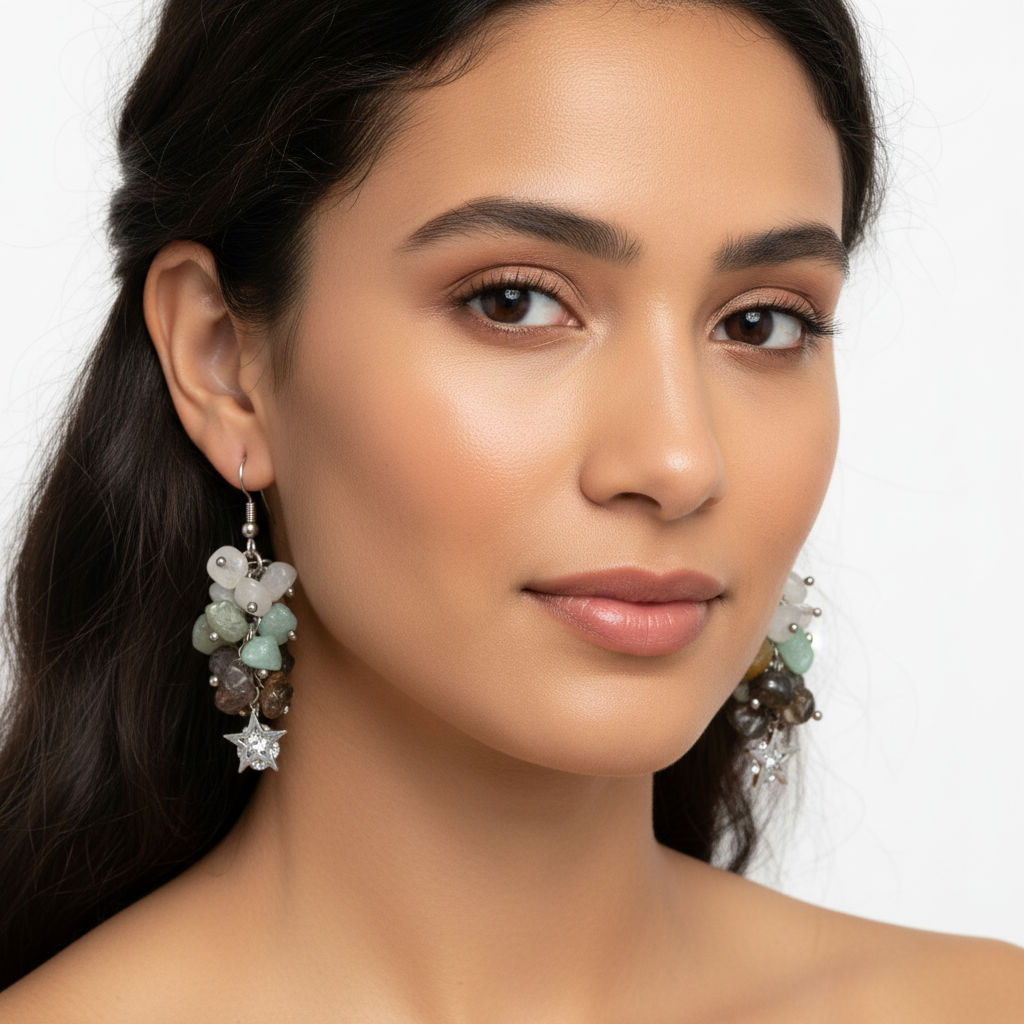 Mixed Gemstones Star - Latina Model