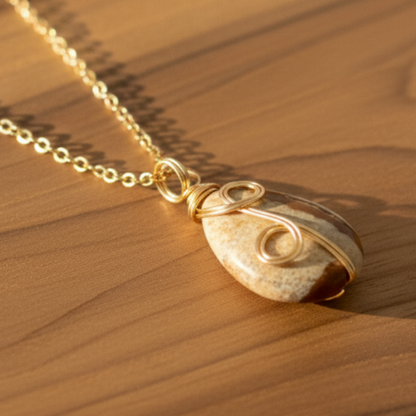 Picture jasper en madera marrón