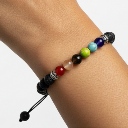 Pulsera 7 Chakras - Frente Visible