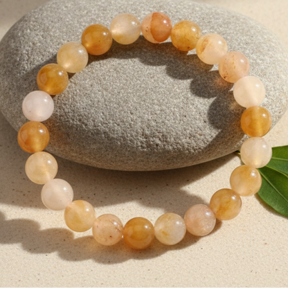 Pulsera Jade Amarillo - Naturaleza Minimalista