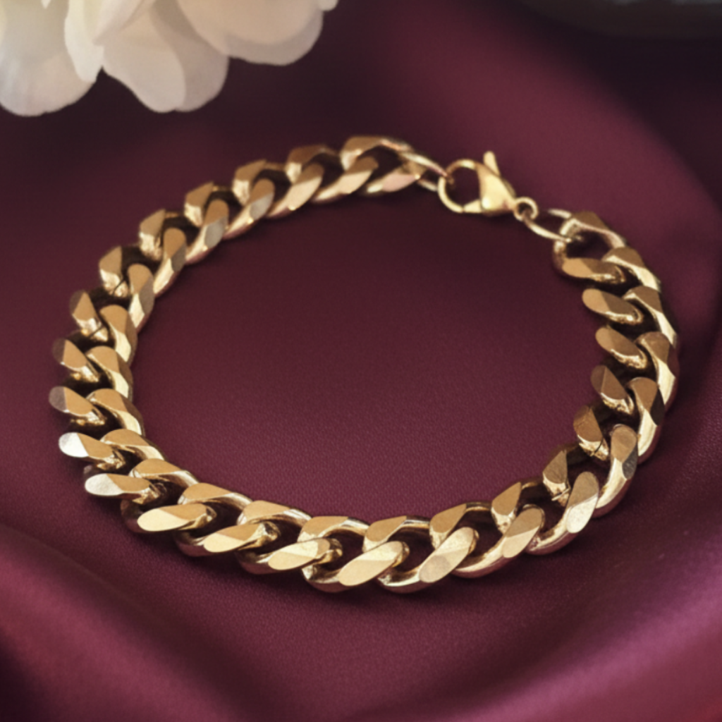 Pulsera sobre satín burgundy - premium