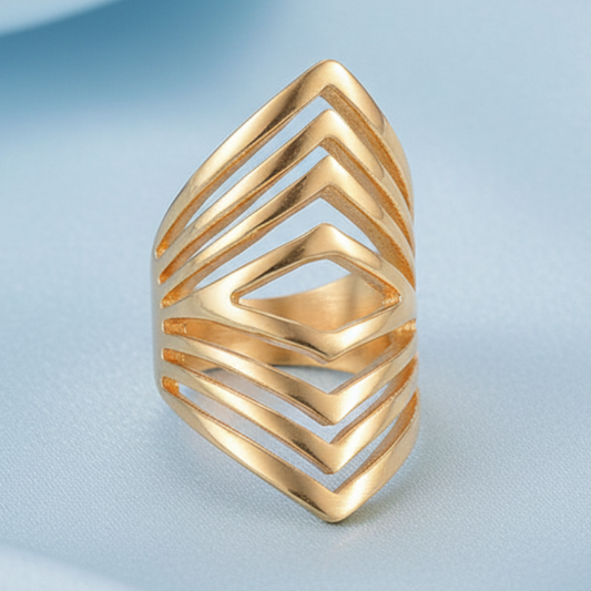 Ring 1 - Satin Light Blue Background