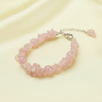 Rose Quartz Bracelet - Same Background