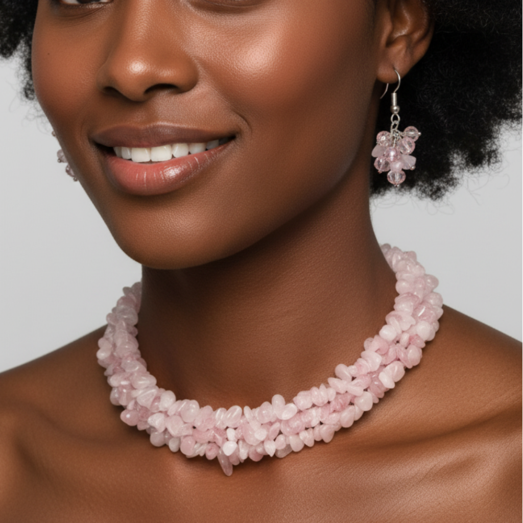 Rose Quartz Set - Afro Model