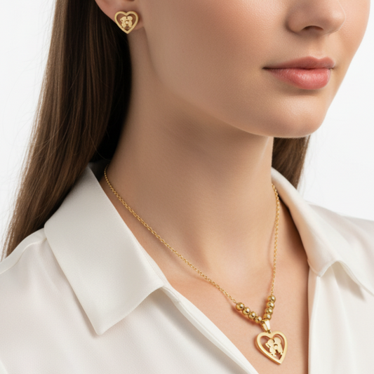 Set Love Knots con blusa blanca