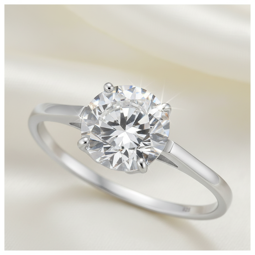 Solitaire Ring - Super Close Up