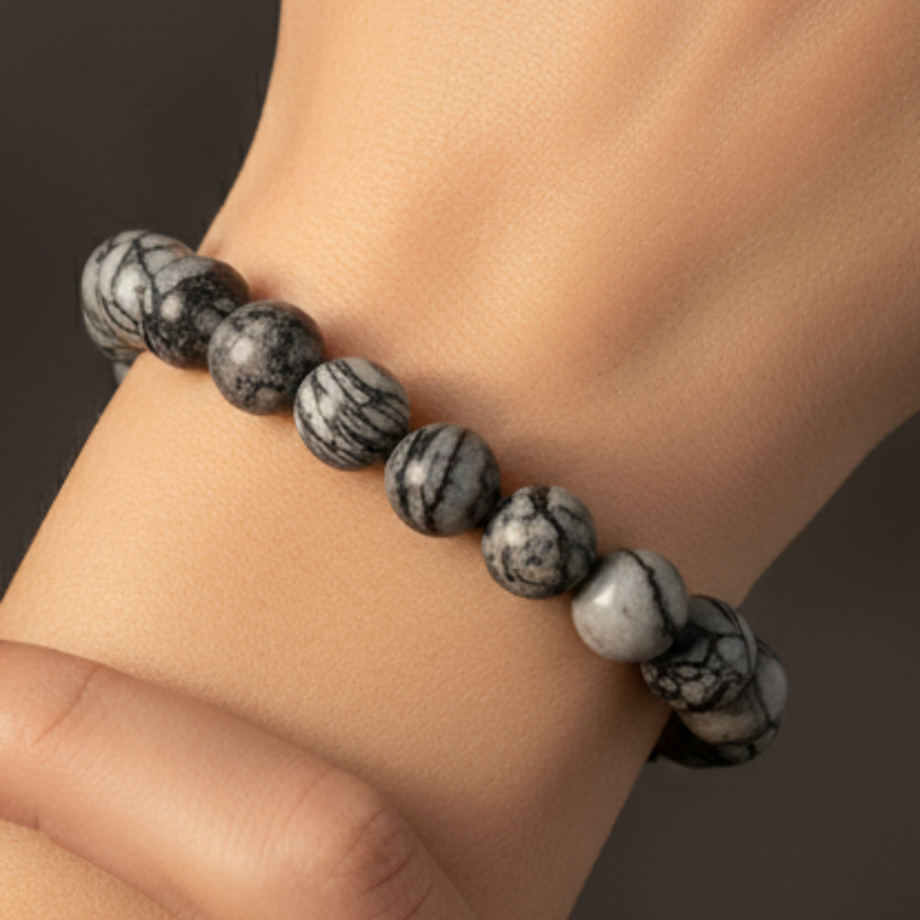 Spiderweb Bracelet Charcoal