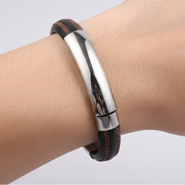 Tag ID Bracelet on Male Model