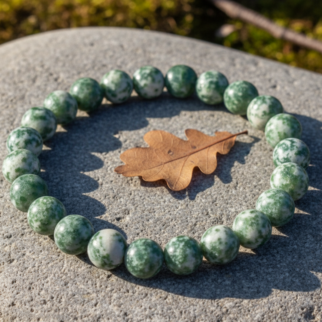 Tree Agate Bracelet 6mm Beads