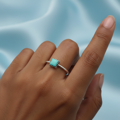 Turquoise Ring - Afro